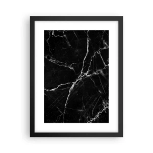 Affisch i svart ram - Stenens hemliga liv - 30x40 cm