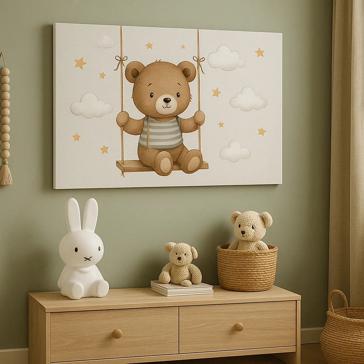 Canvastavla - Bild på duk - Kapplöpning mot ljuset - 30x30 cm