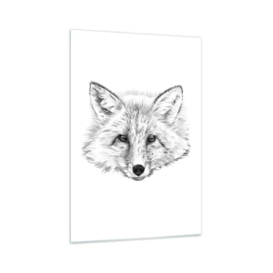 Glastavla - Bild på glas - Kan dessa ögon ljuga? - 70x100 cm