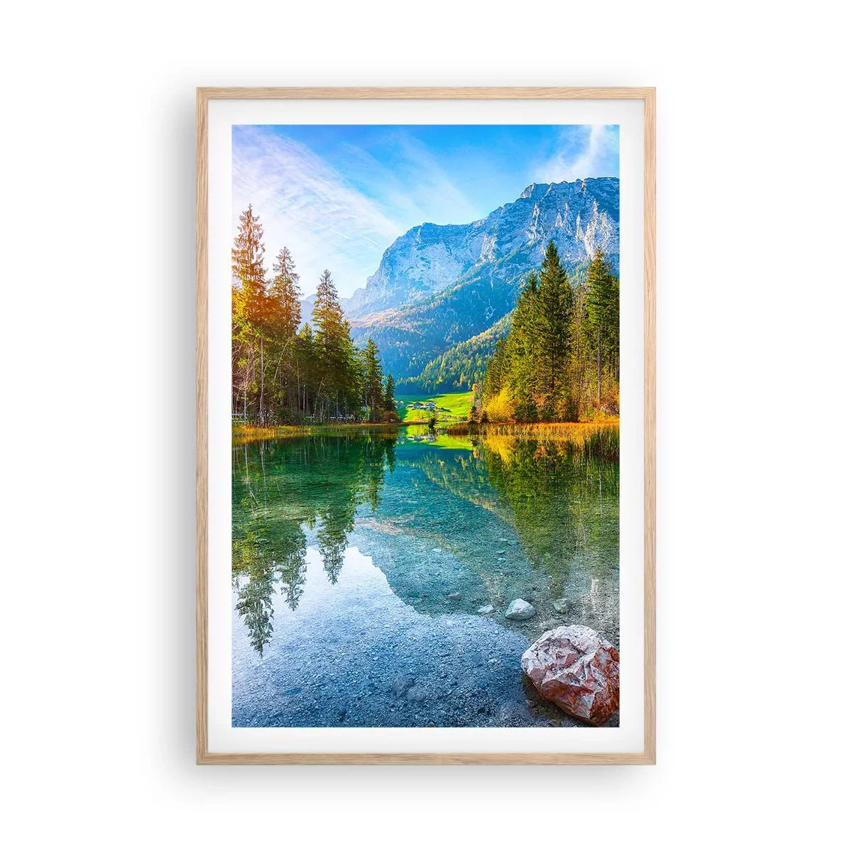 Affisch i ram av ljusek - Höstens mildhet - 61x91 cm