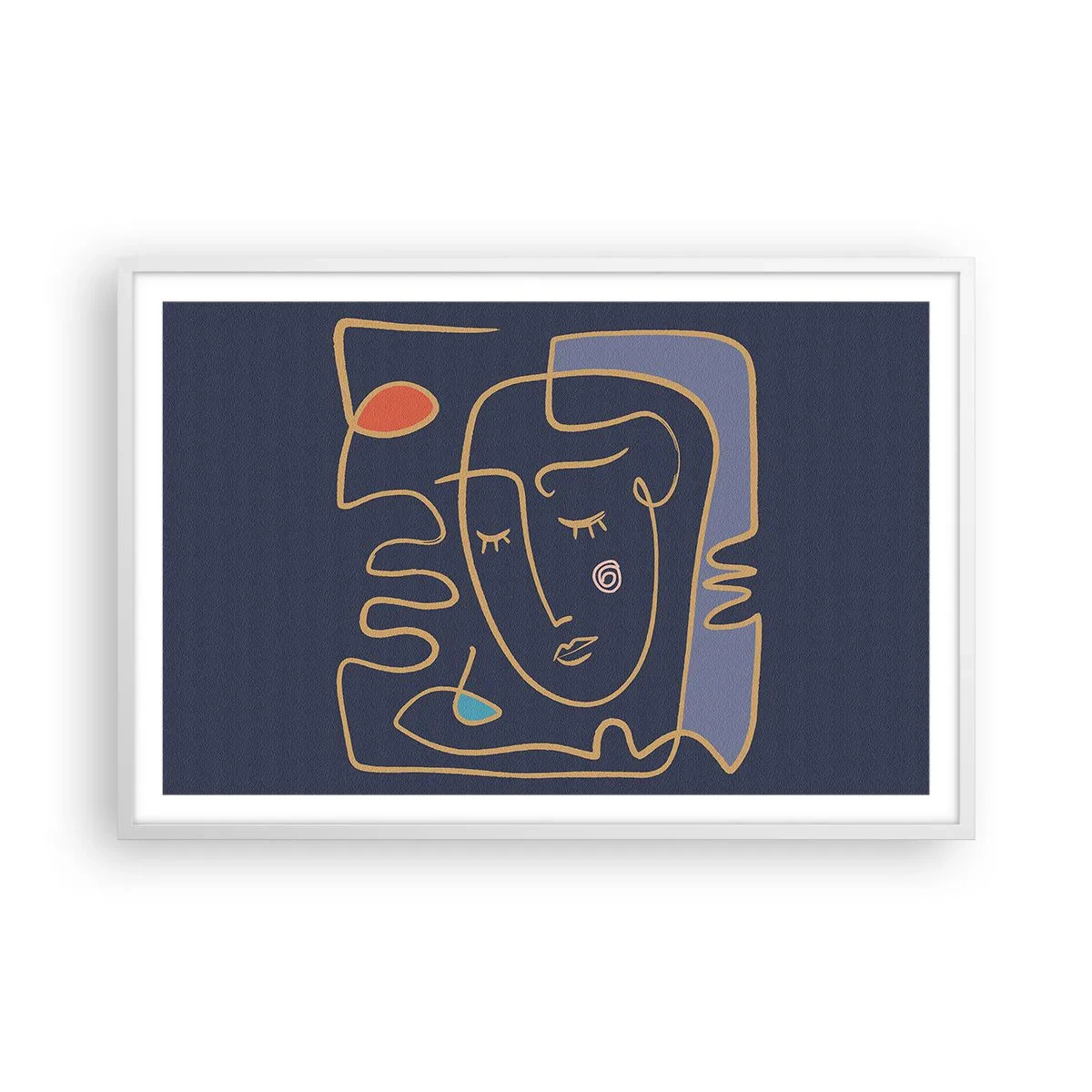 Affisch i vit ram - I drömmarnas värld - 91x61 cm