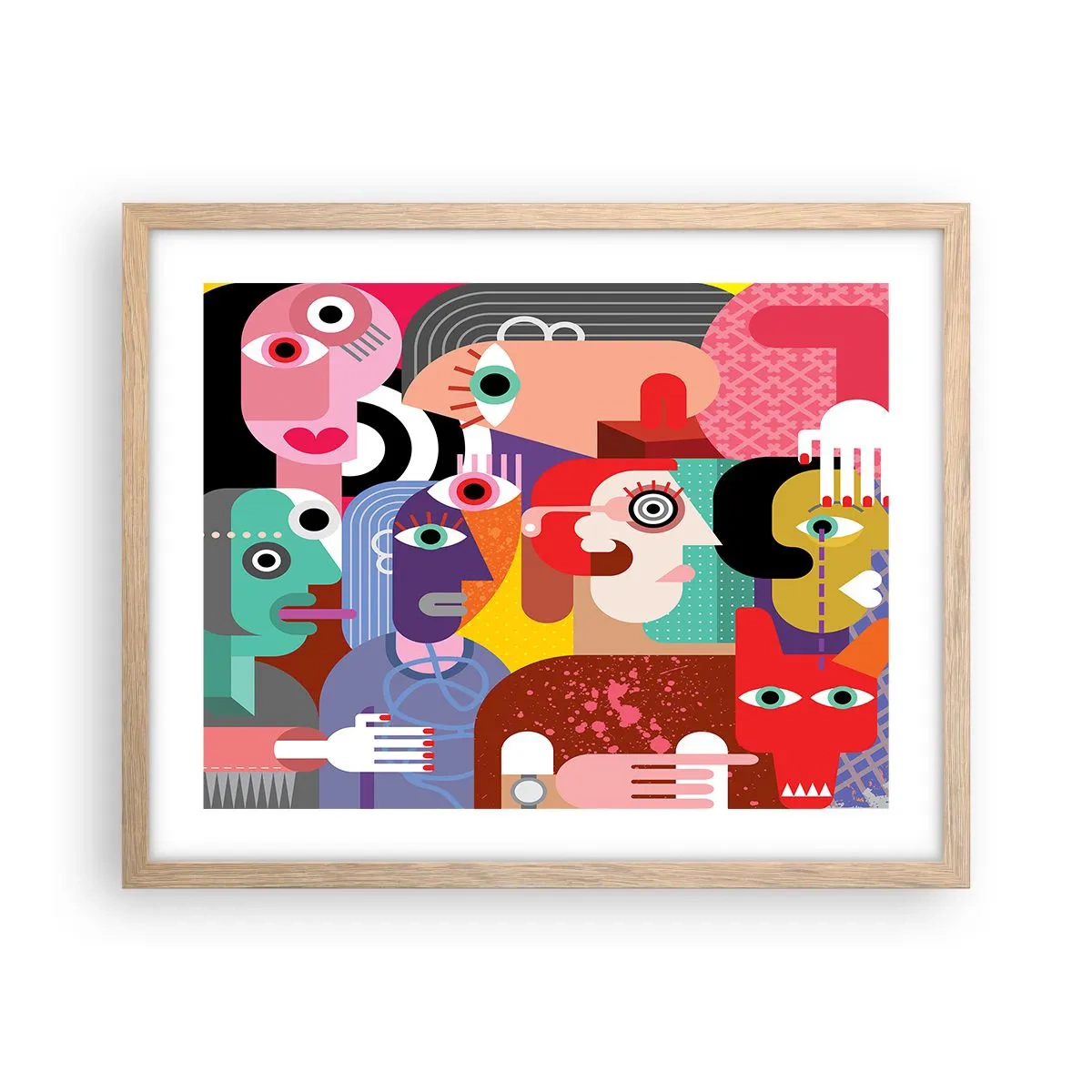 Affisch i ram av ljusek - Vi är från Picasso - 50x40 cm