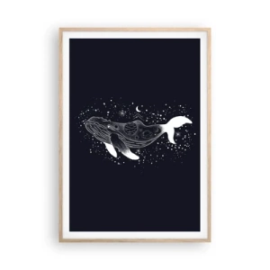 Affisch i ram av ljusek - I universumets hav - 70x100 cm