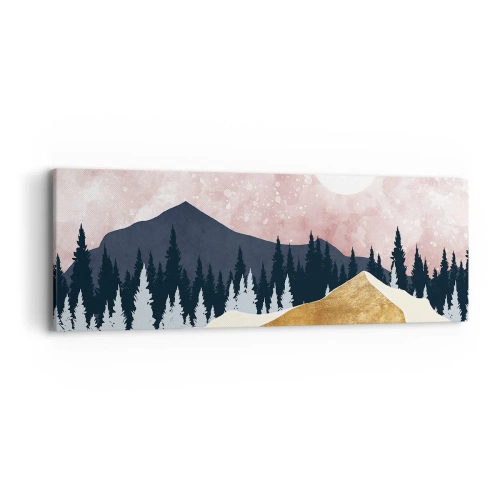 Canvastavla - Bild på duk - Nattvakt - 90x30 cm