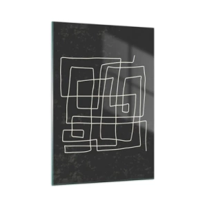 Glastavla - Bild på glas - Inte så enkelt - 50x70 cm