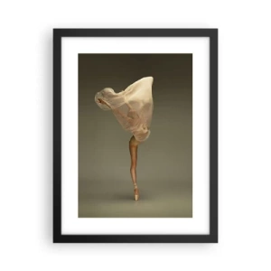 Affisch i svart ram - Den lyfter snart - 30x40 cm