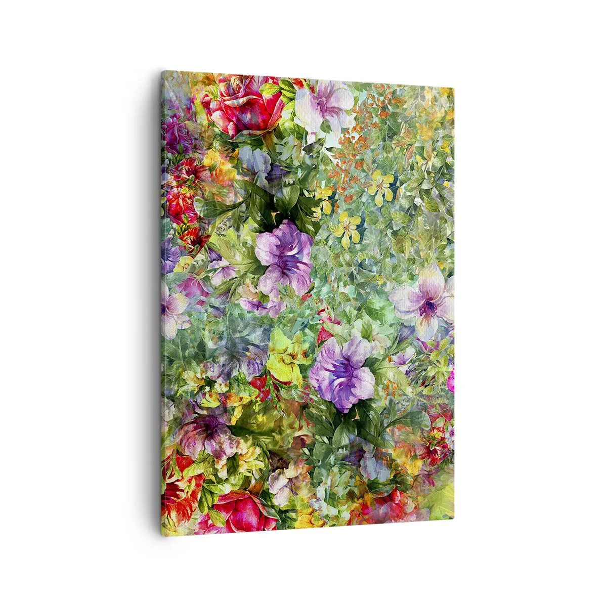Canvastavla - Bild på duk - Ta en dopp i blommorna - 50x70 cm
