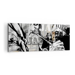 Canvastavla - Bild på duk - I New Yorks rytm - 100x40 cm