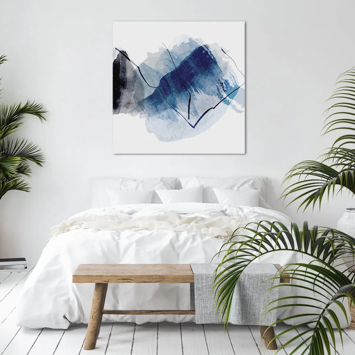 Canvastavla - Bild på duk - Isberg - 30x30 cm