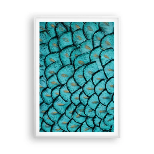 Affisch i vit ram - Den stora fjädergalan - 70x100 cm