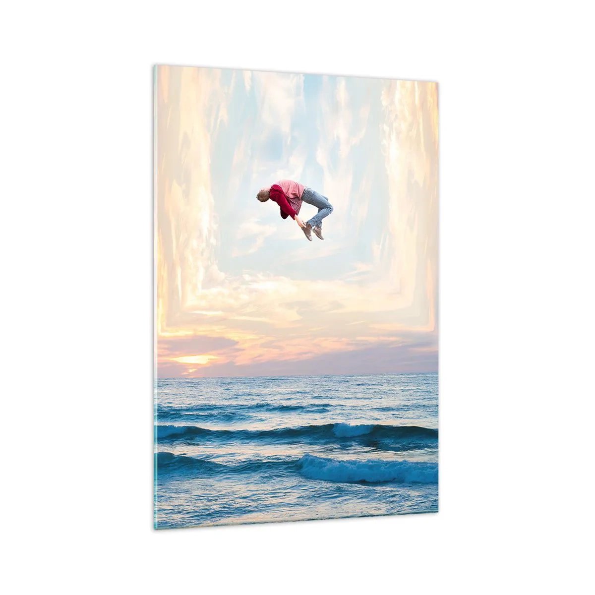 Glastavla - Bild på glas - Till en annan dimension - 70x100 cm