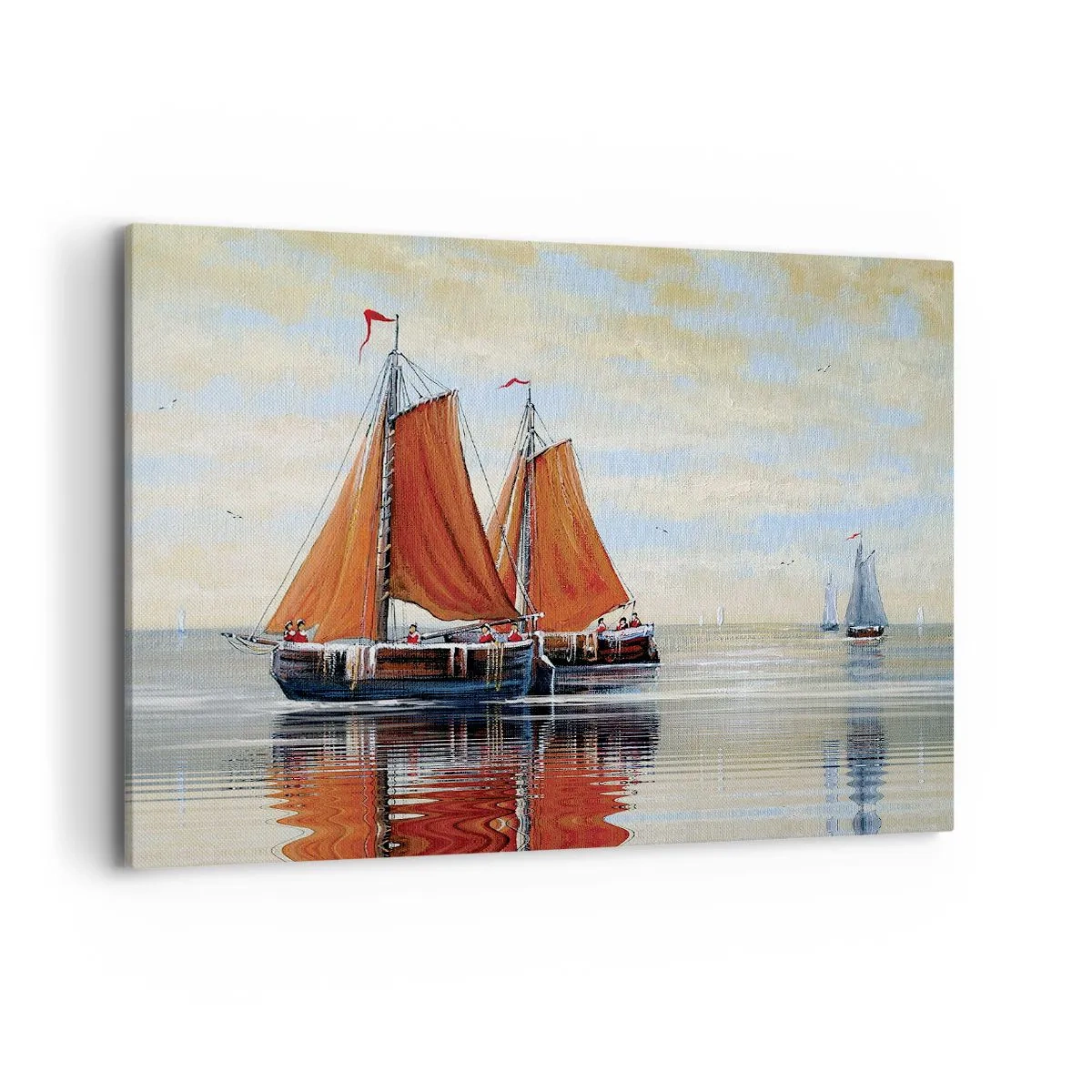 Canvastavla - Bild på duk - Hej, segla seglaren… - 120x80 cm
