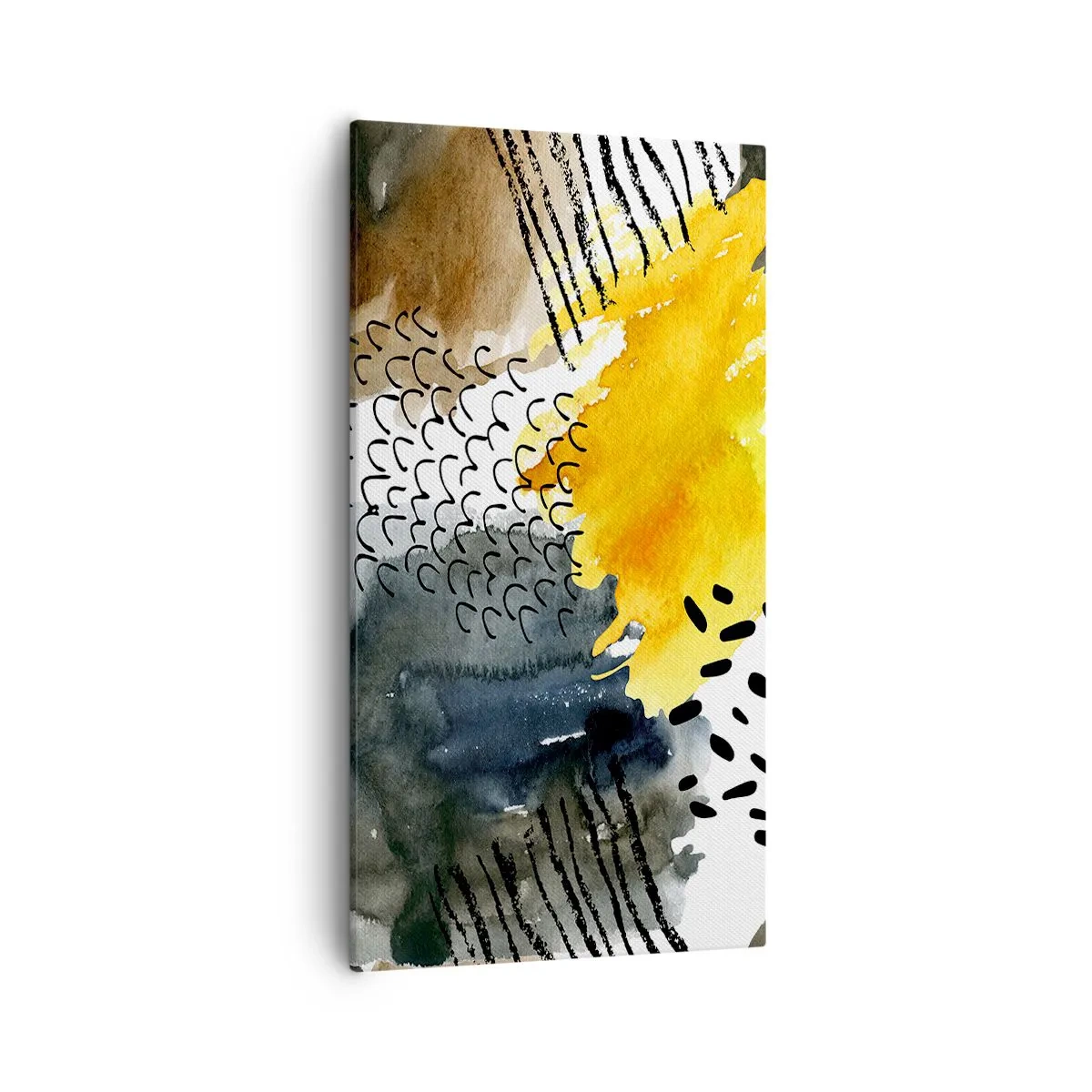 Canvastavla - Bild på duk - Elementens möte - 55x100 cm