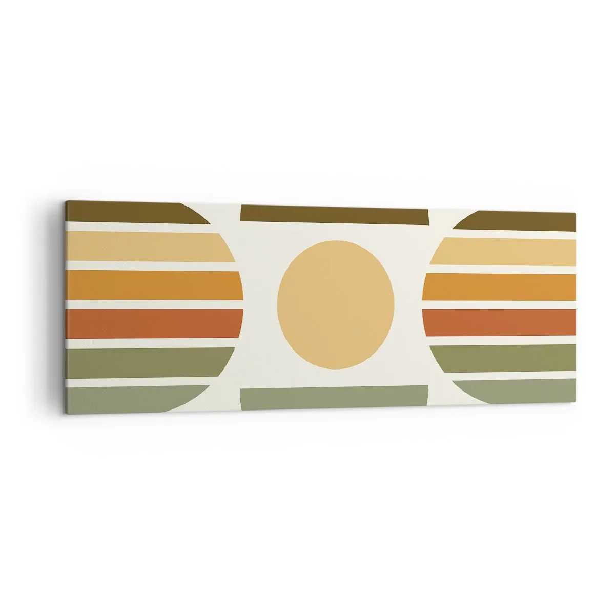 Canvastavla - Bild på duk - I jordens färger - 140x50 cm