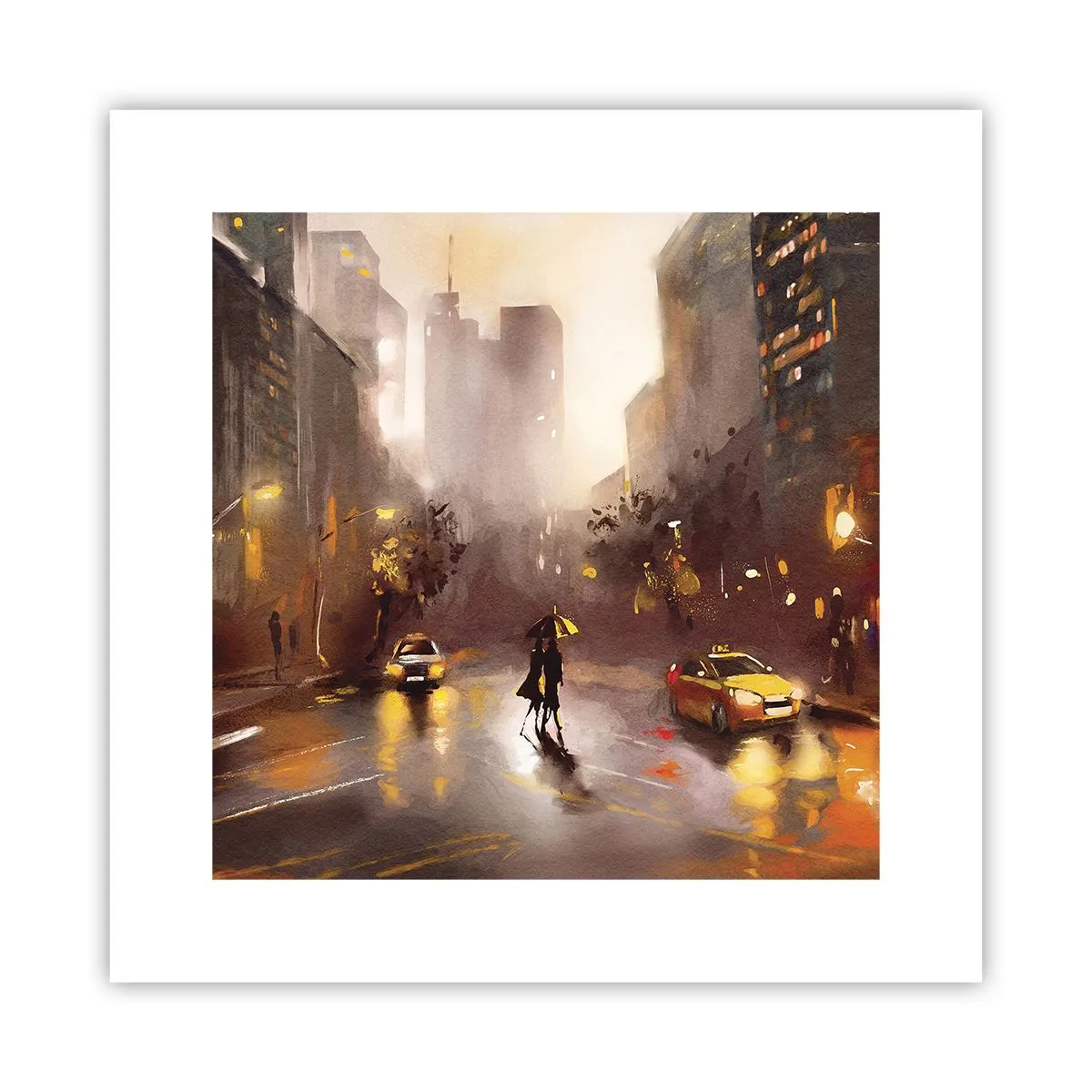Affisch - I New Yorks ljus - 30x30 cm