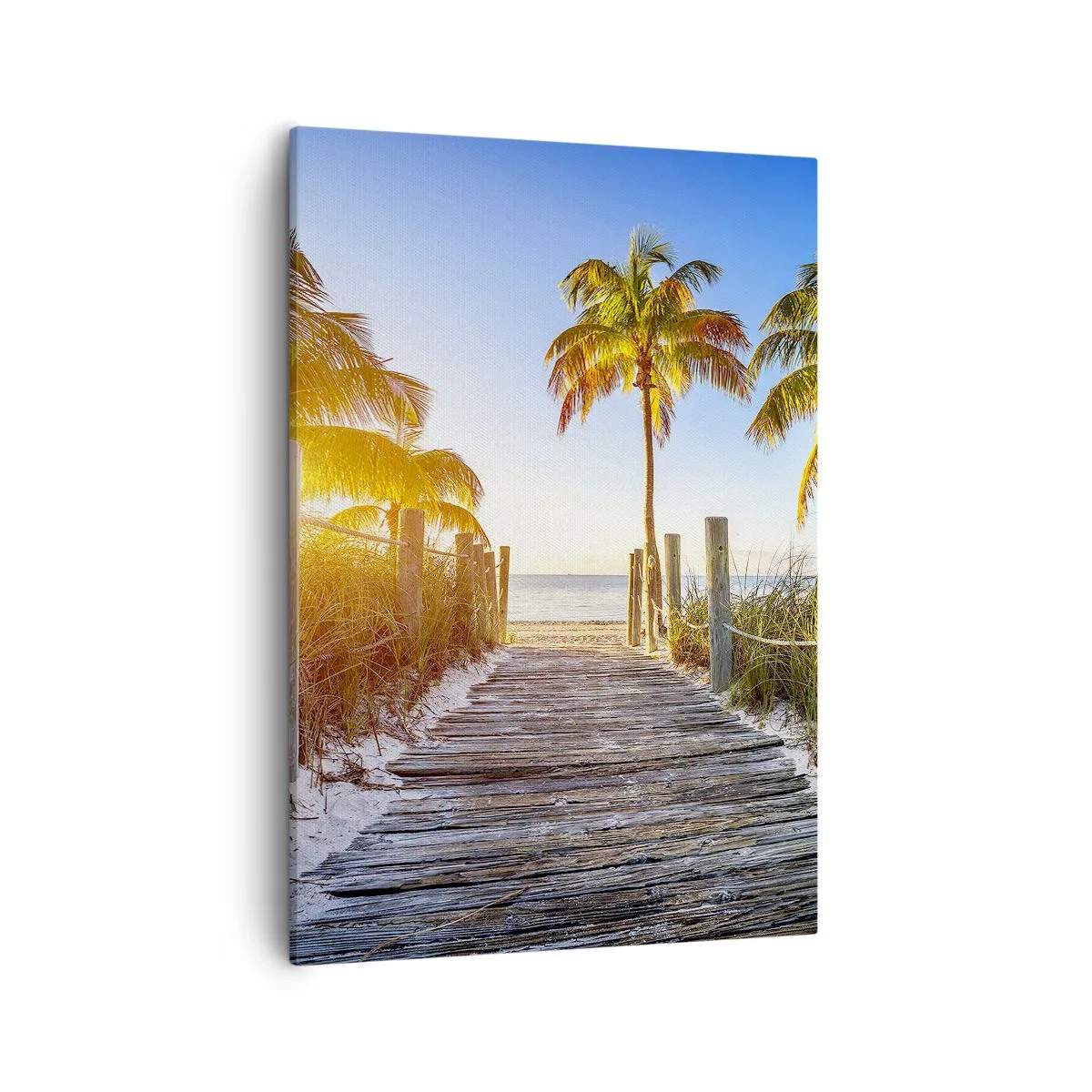 Canvastavla - Bild på duk - Raka vägen till paradiset - 50x70 cm