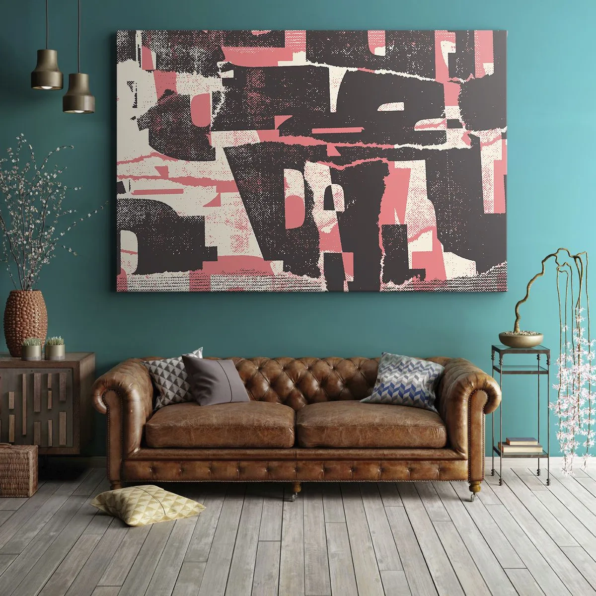 Canvastavla - Bild på duk - Allt liv och rörelse - 120x80 cm