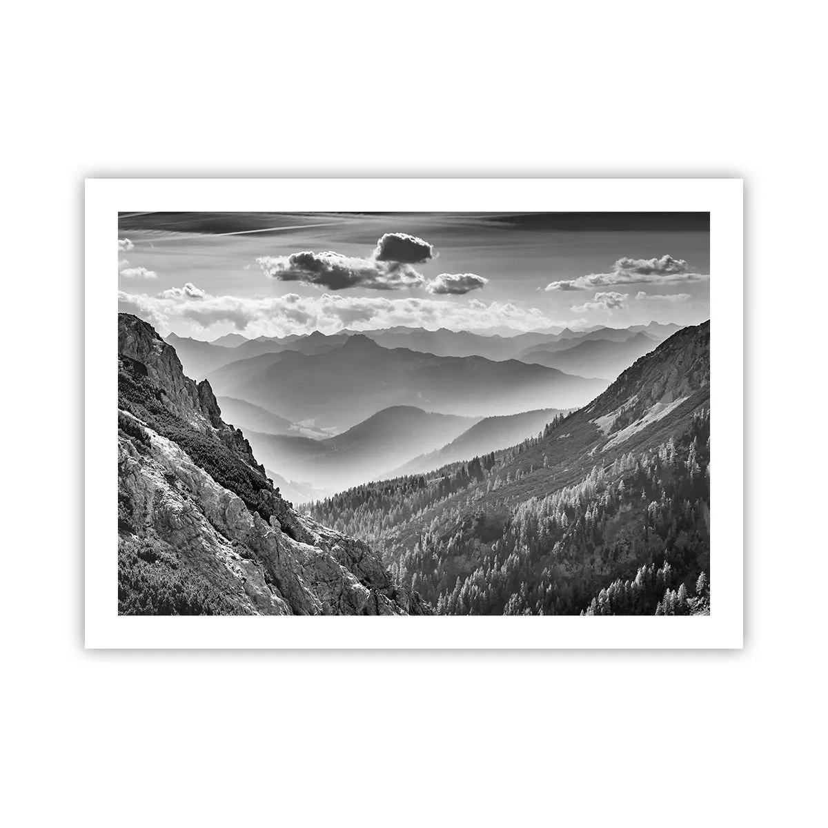 Affisch - Ända fram till horisonten - 70x50 cm