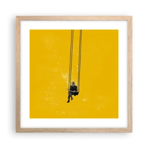 Affisch i ram av ljusek - En dag som alla andra - 40x40 cm