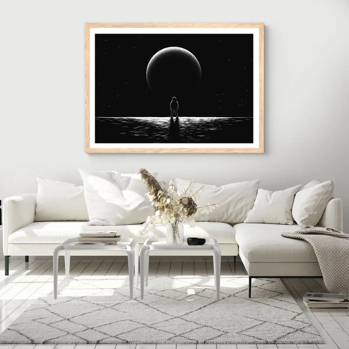 Affisch i ram av ljusek - Ansikte mot ansikte - 50x40 cm