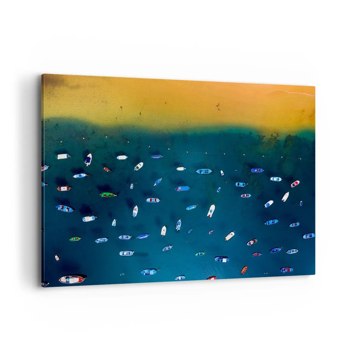 Canvastavla - Bild på duk - Ett semesterspel - 100x70 cm