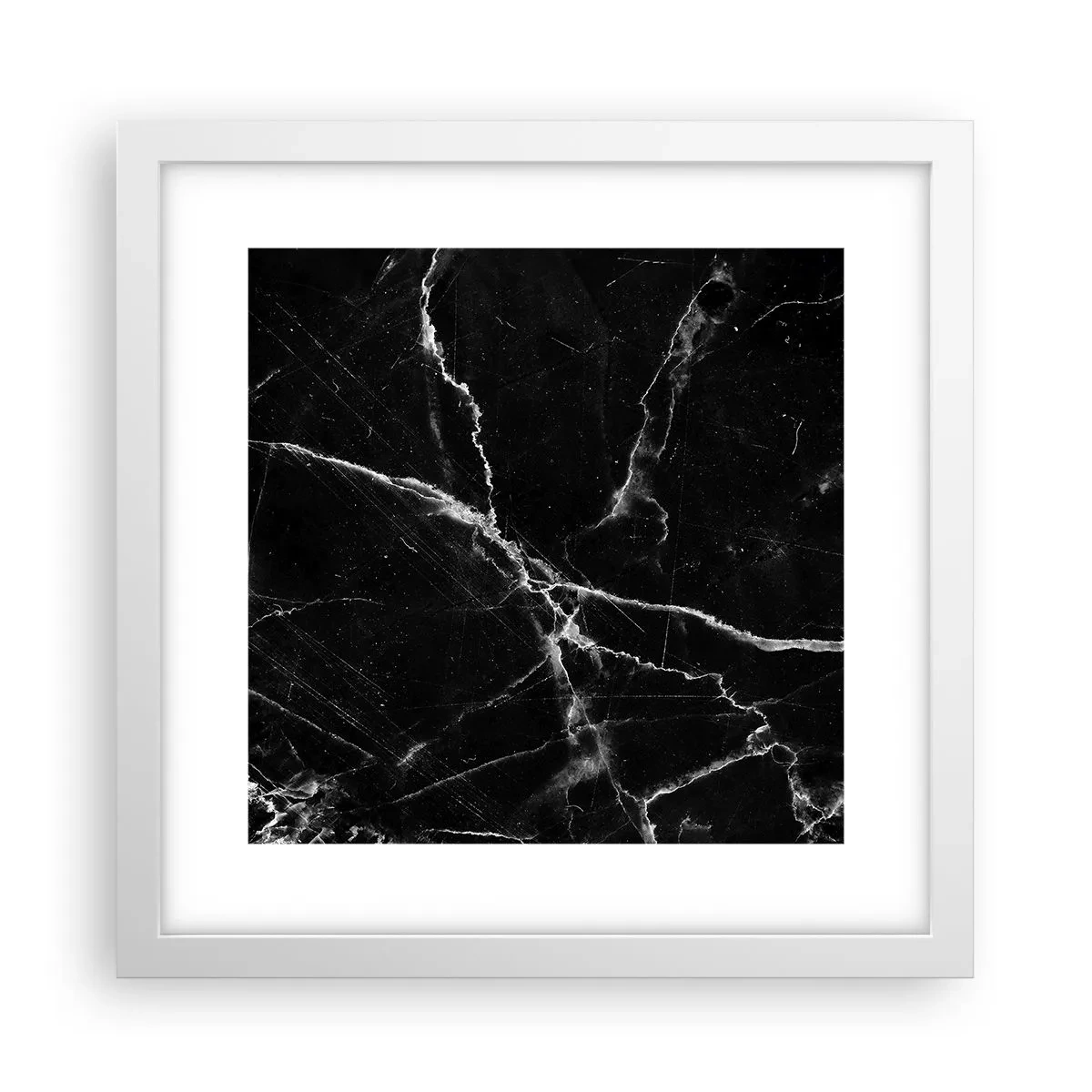 Affisch i vit ram - Stenens hemliga liv - 30x30 cm