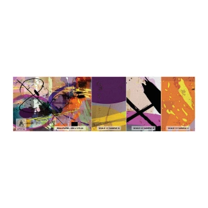 Provbit av fototapet Premium Canvas - Rakt fram eller runt - Abstraktion, Bit, Modernt mönster - 100x30 cm