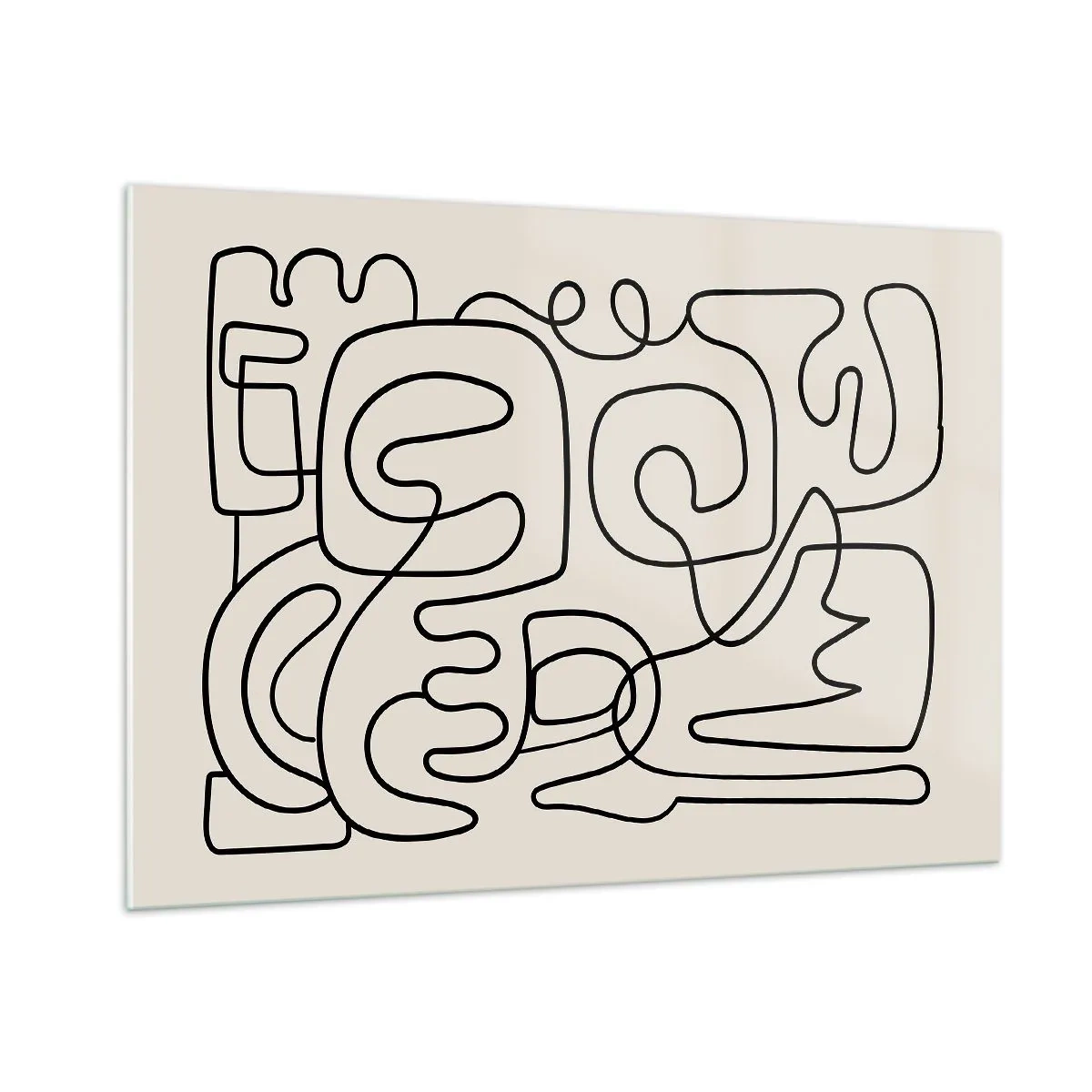 Glastavla - Bild på glas - Följ spåret - 100x70 cm