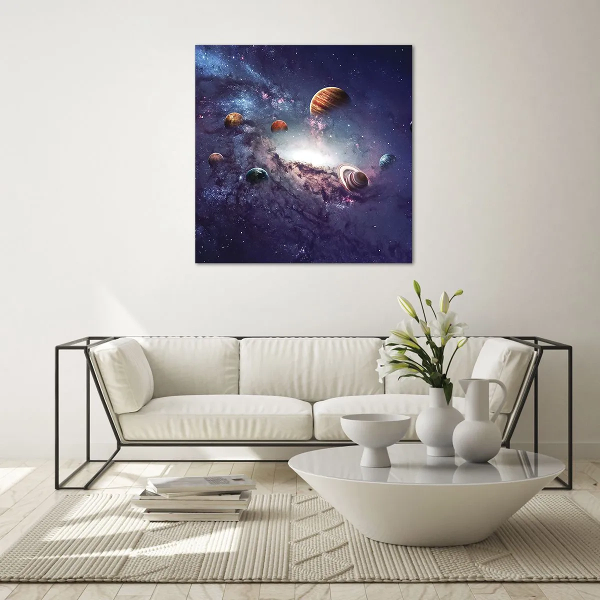 Glastavla - Bild på glas - Sol- och danssystem - 50x50 cm