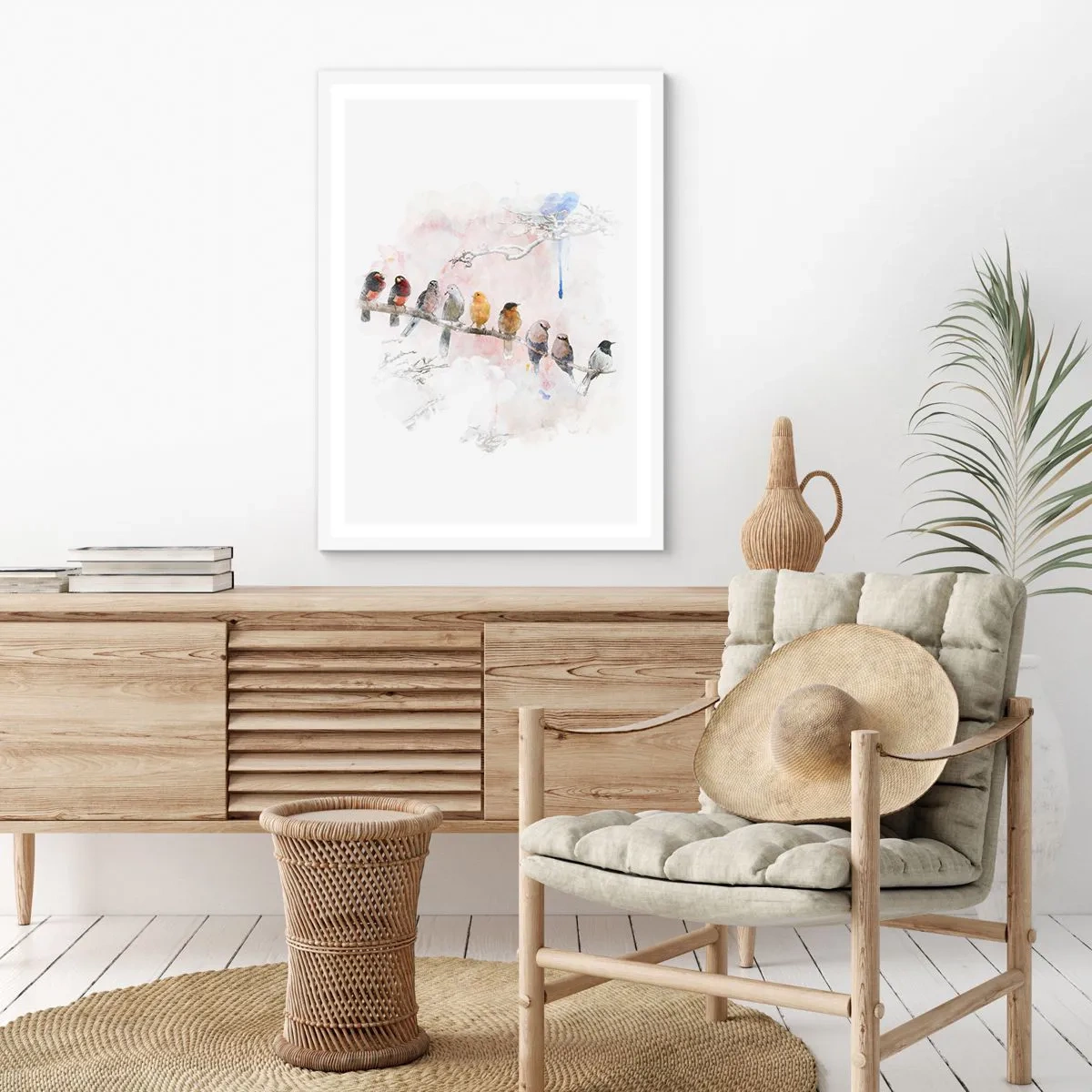 Affisch i vit ram - Bevingat möte - 50x70 cm