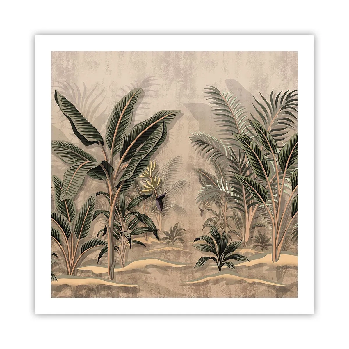 Affisch - Bild i kolonial stil - 60x60 cm