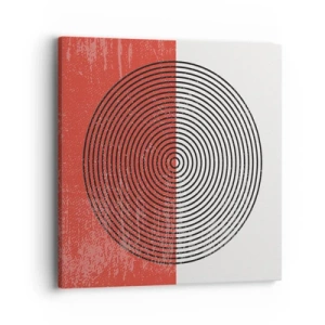 Canvastavla - Bild på duk - Mitt i prick - 40x40 cm