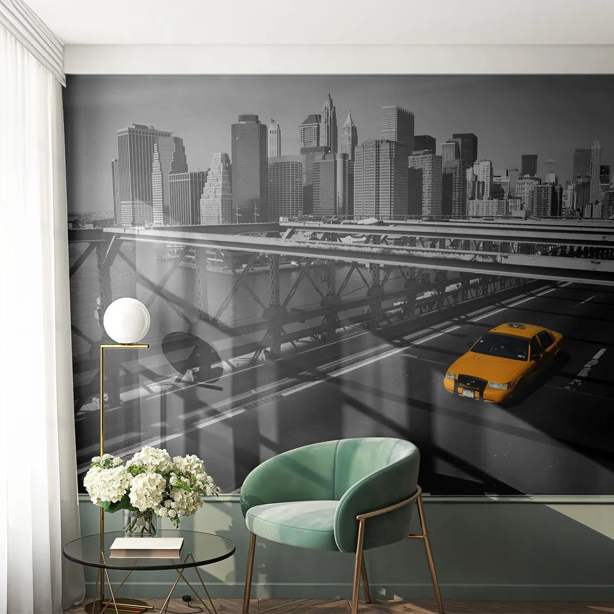 Fototapet Premium Canvas - Storstadens färg - Stad, New York, Arkitektur - 250x175 cm