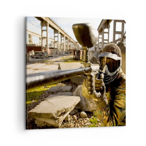 Canvastavla - Bild på duk - Du kan också bli hjälte - 60x60 cm