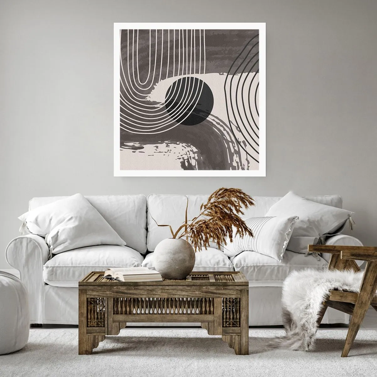 Affisch - Ovalen vinner - 40x40 cm