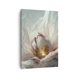 Canvastavla - Bild på duk - Blommar en gång på hundra år - 70x100 cm
