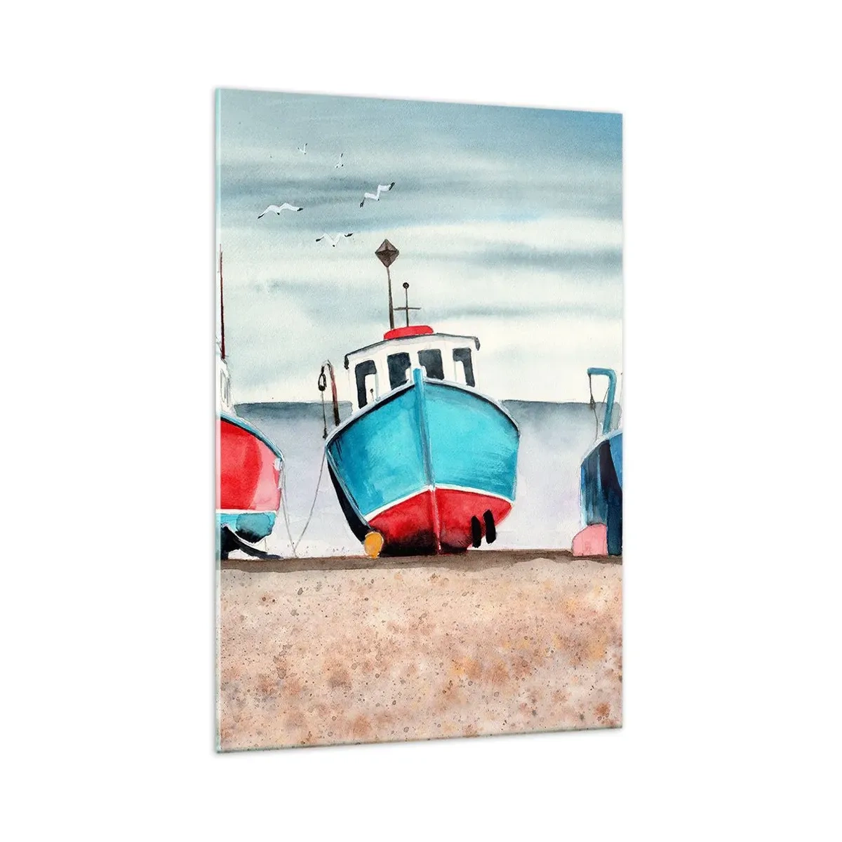 Glastavla - Bild på glas - Redo för fångst - 70x100 cm