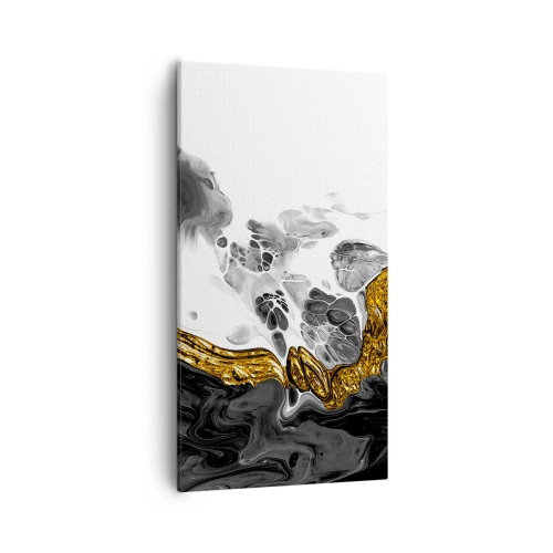 Canvastavla - Bild på duk - Organisk komposition - 55x100 cm