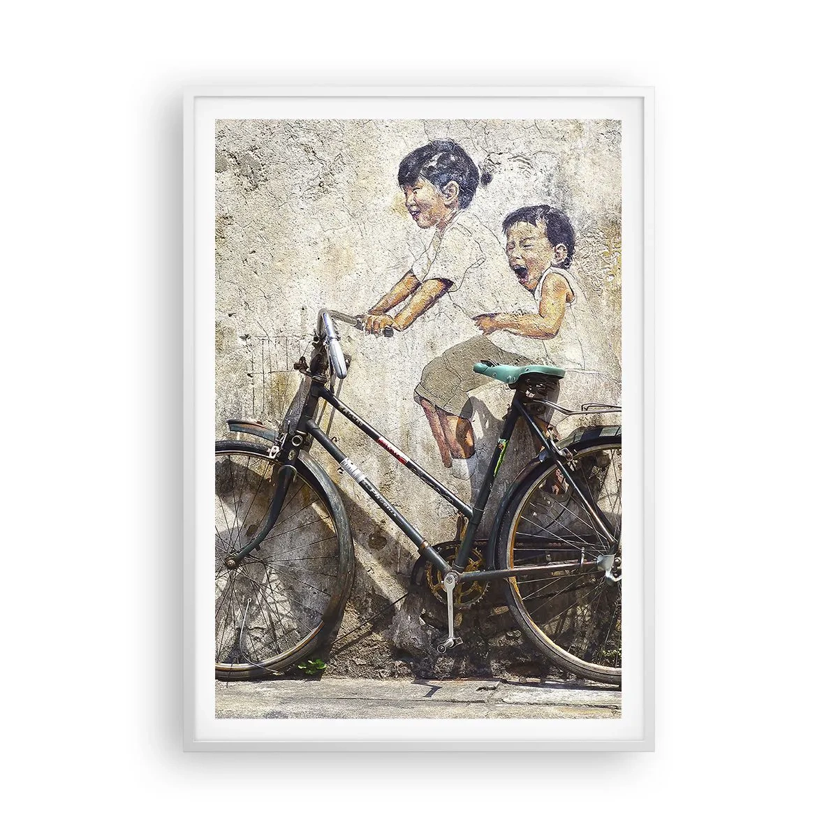Affisch i vit ram - Sant eller falskt? - 70x100 cm