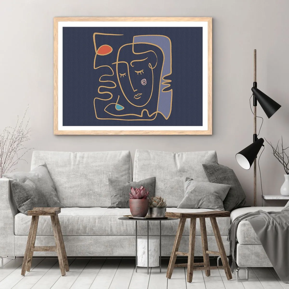 Affisch i ram av ljusek - I drömmarnas värld - 91x61 cm