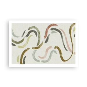 Affisch - Abstraktionens glada dans - 91x61 cm