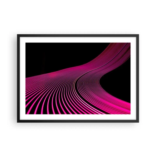 Affisch i svart ram - Ljusets allé - 70x50 cm
