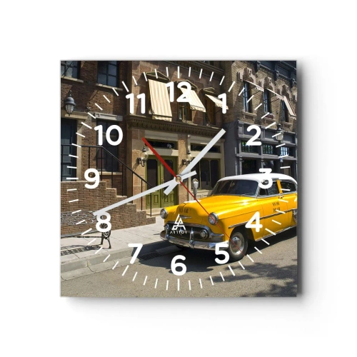 Väggklocka - Klocka på glas - Once Upon a Time in America - 30x30 cm