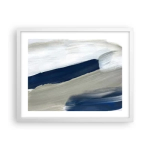 Affisch i vit ram - Möte med vitt - 50x40 cm