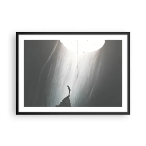 Affisch i svart ram - Det finns alltid en väg ut - 70x50 cm