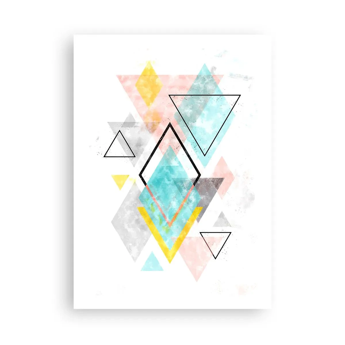 Affisch - Geometriskt spel - 50x70 cm