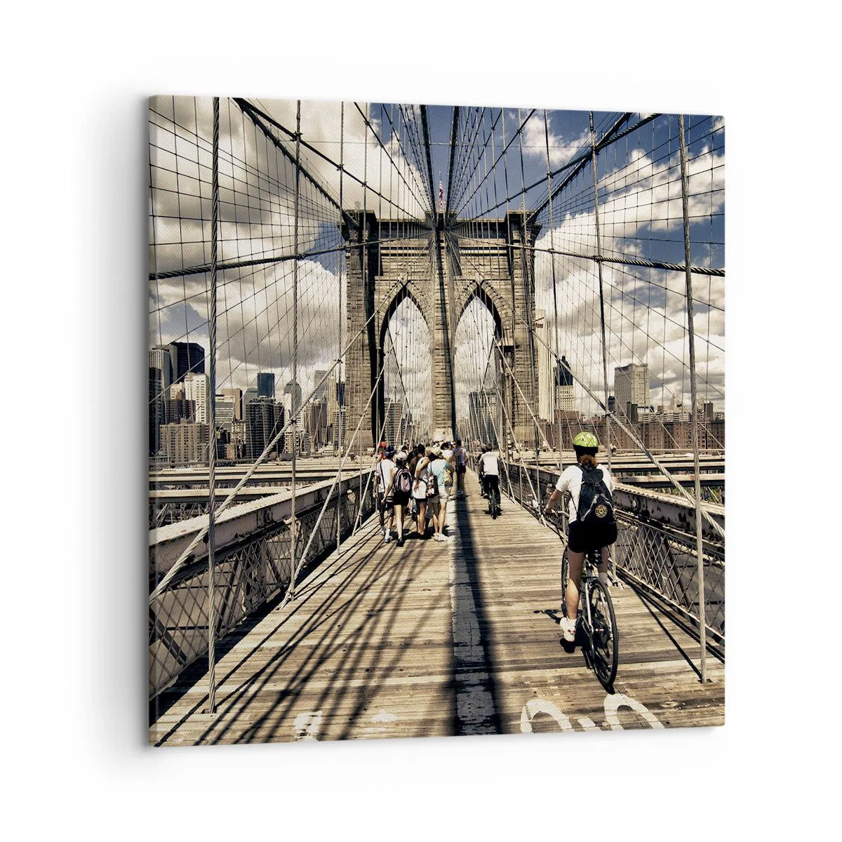 Canvastavla - Bild på duk - Direkt till stadens kärna - 50x50 cm