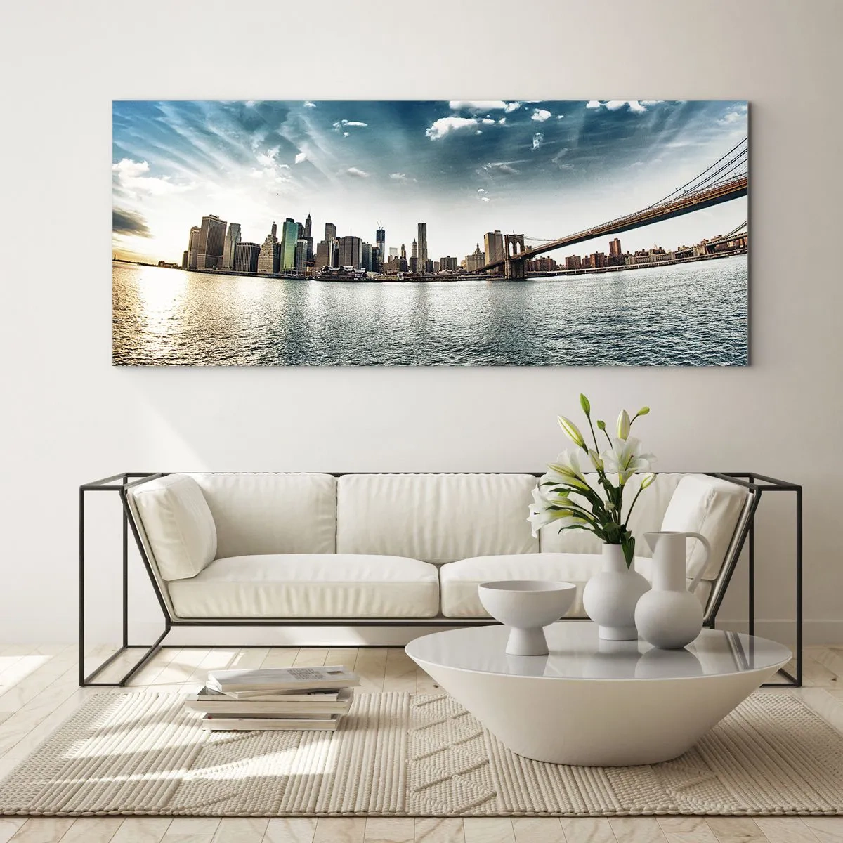 Glastavla - Bild på glas - Glasö - 100x40 cm