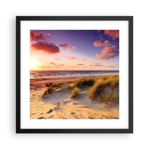 Affisch i svart ram - Luften luktar sommar - 40x40 cm