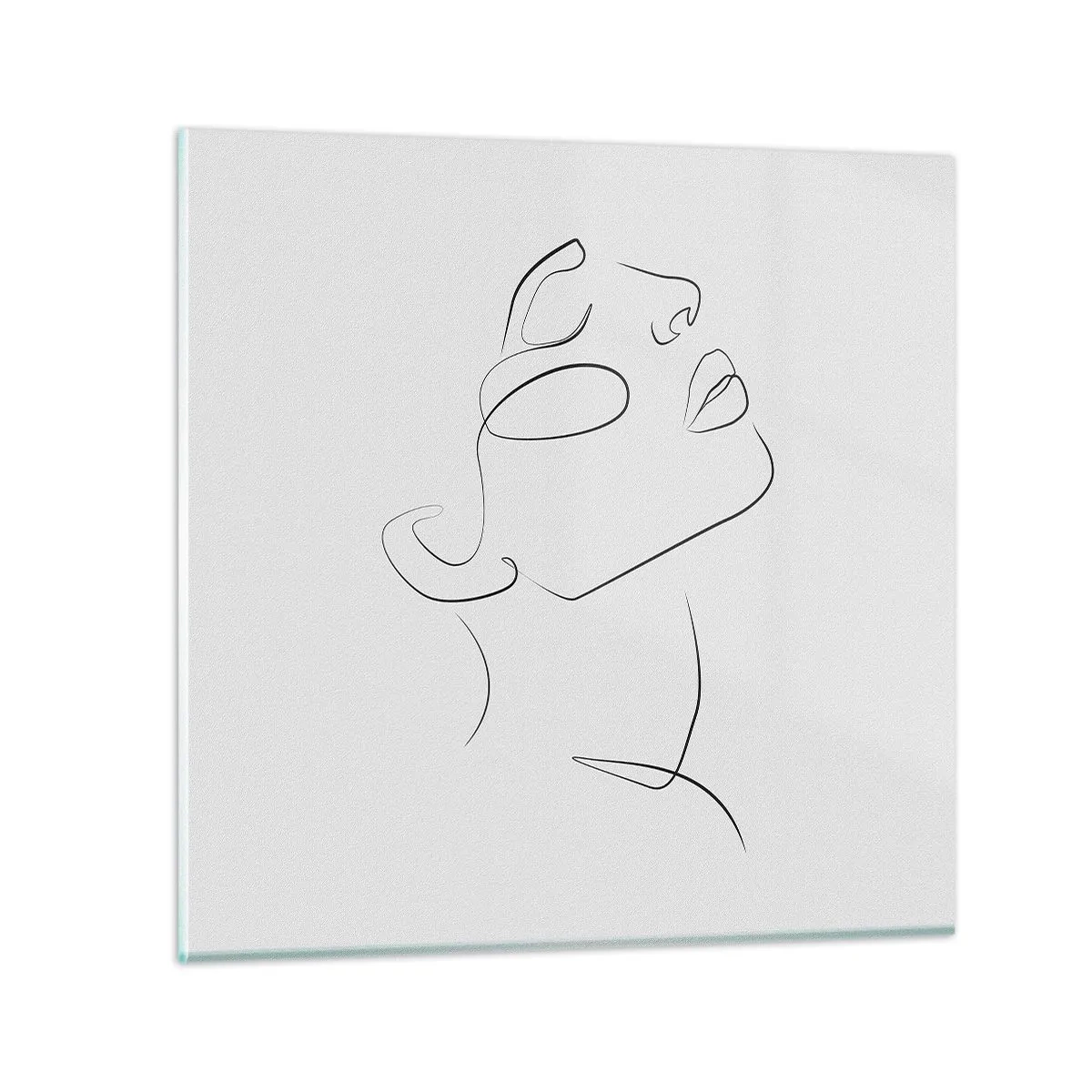 Glastavla - Bild på glas - Drömmens meander - 50x50 cm